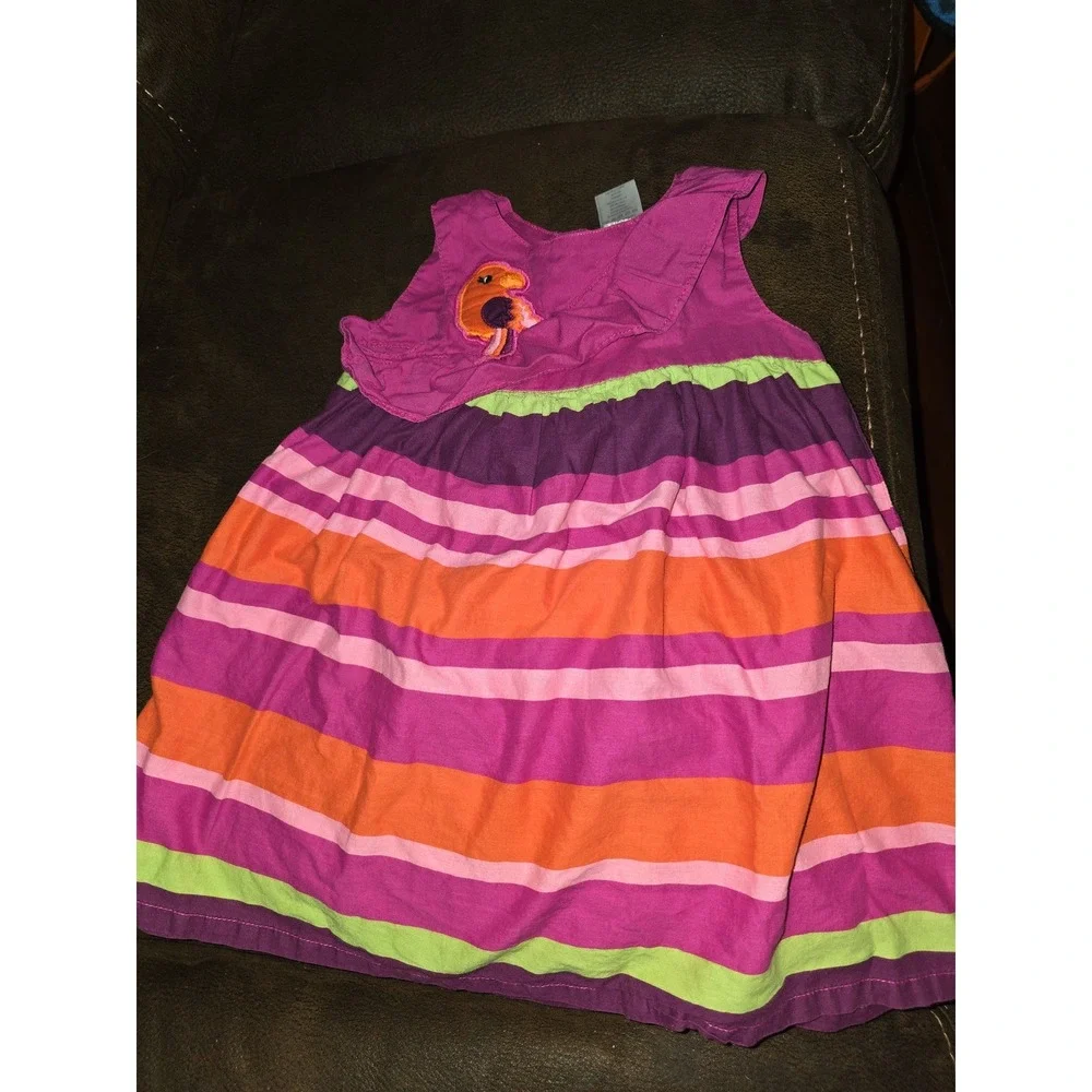 Gymboree wild for zebra parrot dress size‎ 18 24 months